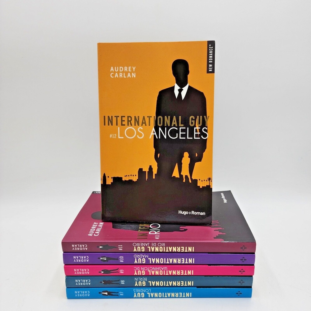 Lot of 6 International Guy Books Audrey Carlan Hugo Roman French Edition